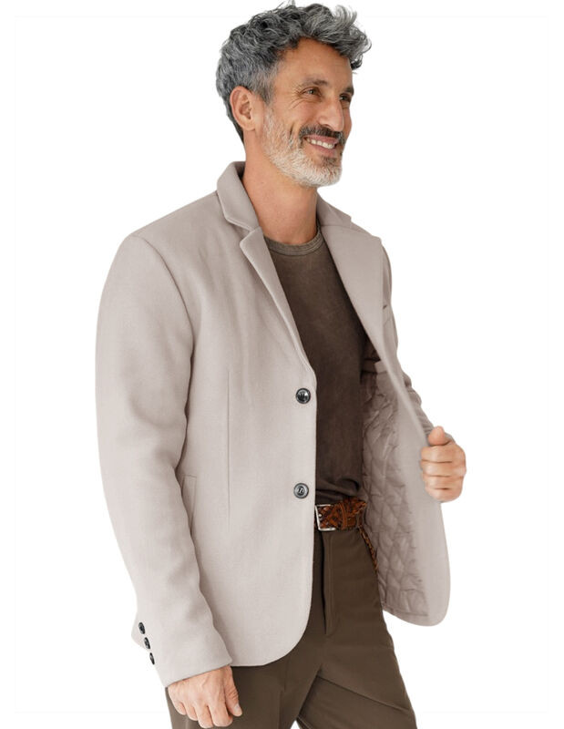 Saco Calidad Premium Caballero Abotonado Cuello... image number null