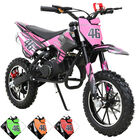 Mini Moto Cross A Gasolina 49cc 2 Tiempos Para Ni&ntilde;os A Partir De 10 A&ntilde;os Frenos De Disco Todoterreno 35 Km/h Rosa