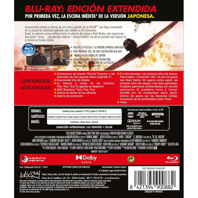 Tora! Tora! Tora! [Blu-Ray] (1970) image number null