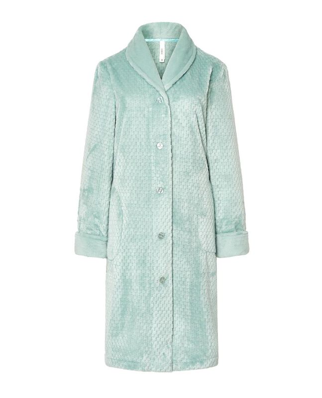 Bata Jacquard con Botones Verde image number null