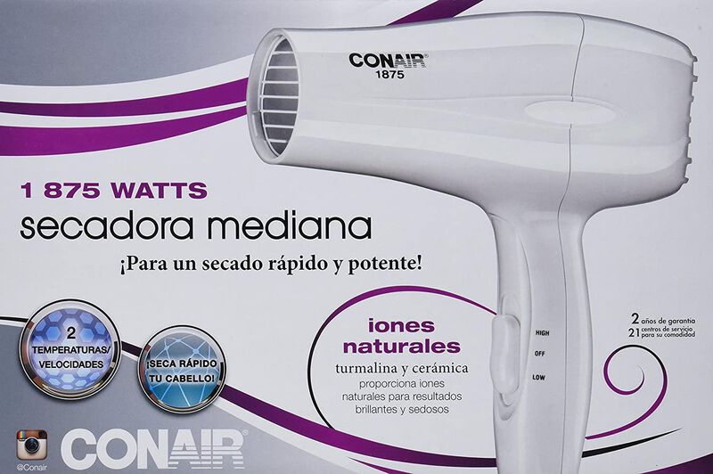 Secadora Cabello Conair 303es Iones Cer&aacute;mica Vi... image number null