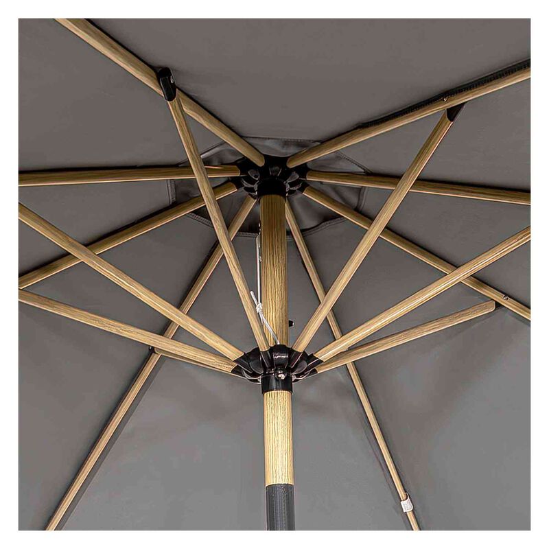 Sombrilla Tipo Madera Jard&iacute;n Exterior 2.63m Pla... image number null