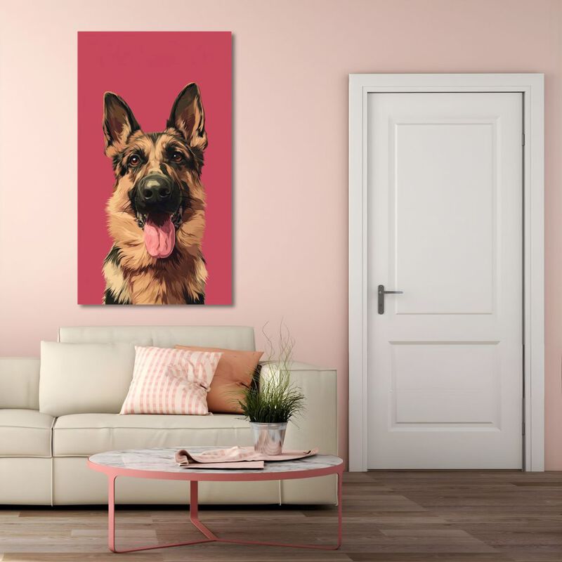 Cuadro Decorativo Impreso 40x60cm Pastor Alem&aacute;n image number null