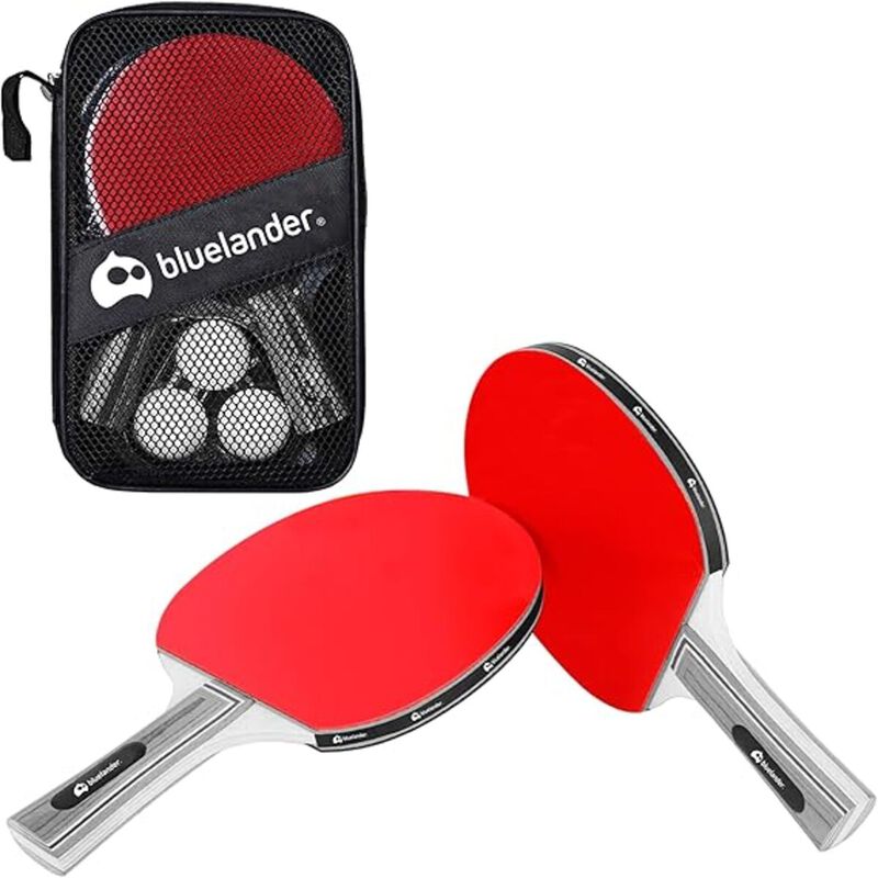 Set de Raqueta y Pelotas Ping Pong Bluelander image number null