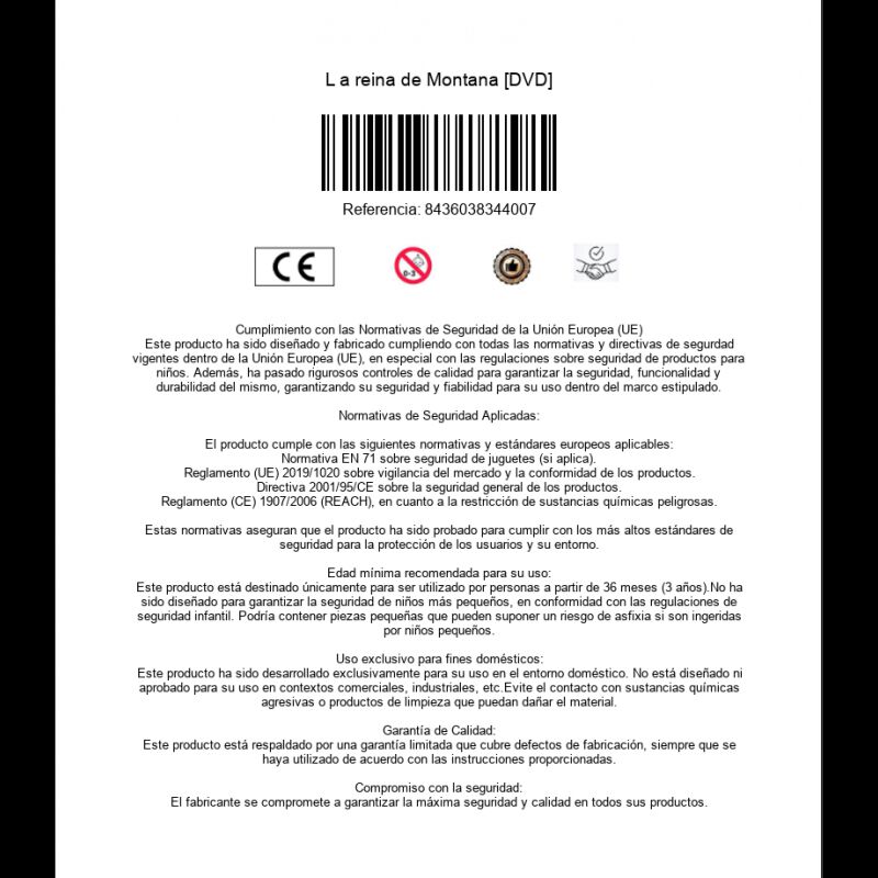 La Reina De Montana [dvd] image number null