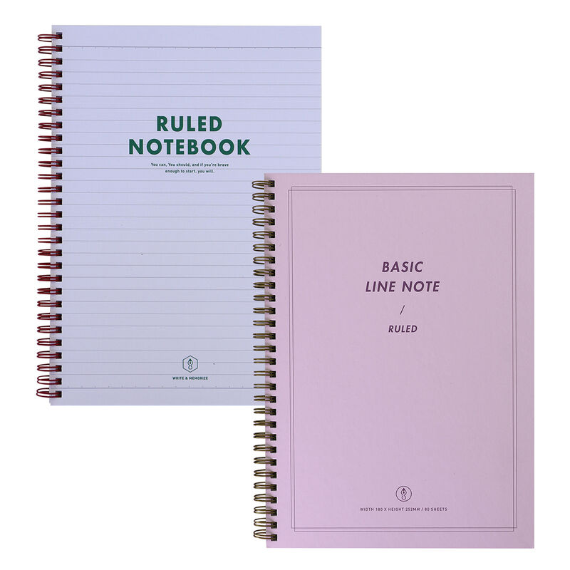 Cuaderno raya Spring Note 2 Pack pasta gruesa -... image number null