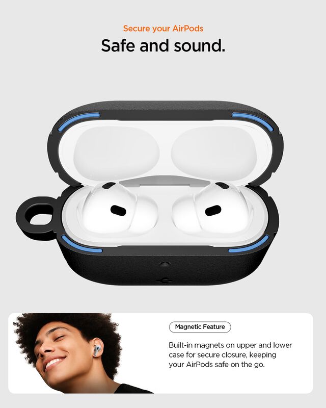 Funda Spigen Vault Para Airpods Pro 3 2025 Negr... image number null