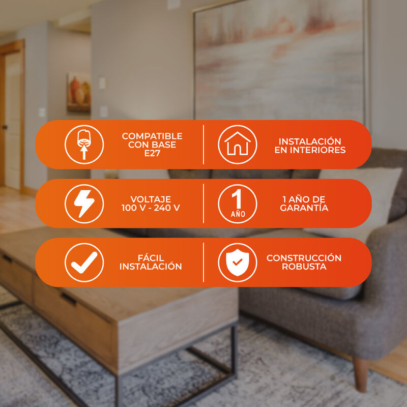 L&aacute;mpara Colgante Aluminio Negro 20w 100-240v image number null