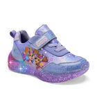 Licencias Tropicana Tenis urbano para ni&ntilde;a. Lila, con luces, agujeta el&aacute;stica