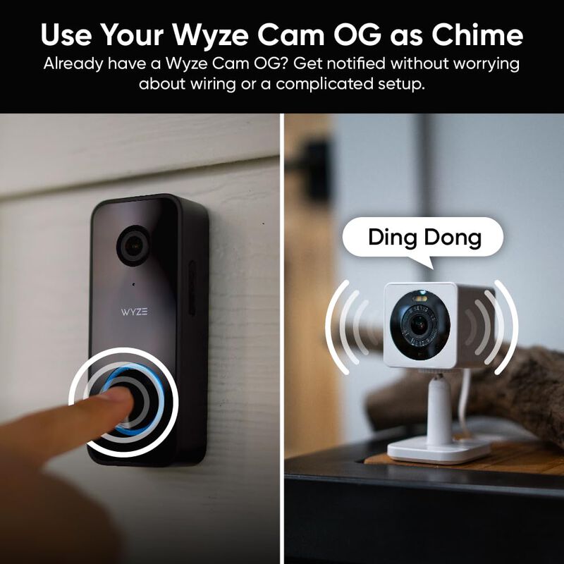 Timbre De V&iacute;deo Wyze V2 Con Cable 2k Para Graba... image number null
