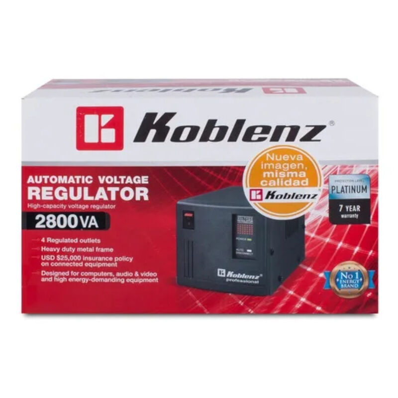 Regulador Voltaje Koblenz Profesional ER-2800 2... image number null