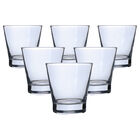 Set De 6 Vasos De Cristal Base Cuadrada- 320 Ml