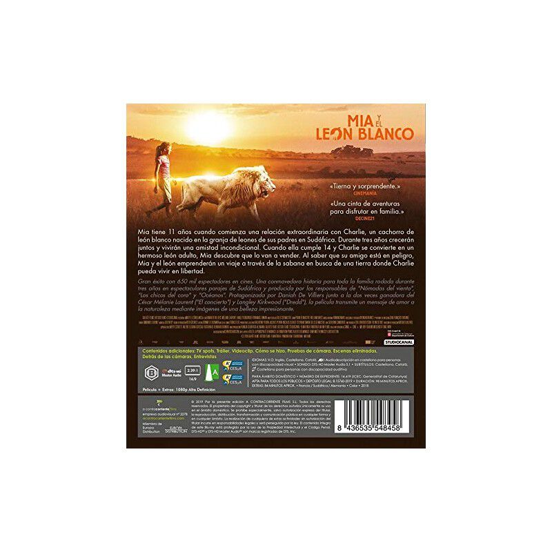 Mia Y EL Le&oacute;n Blanco [Blu-ray] image number null