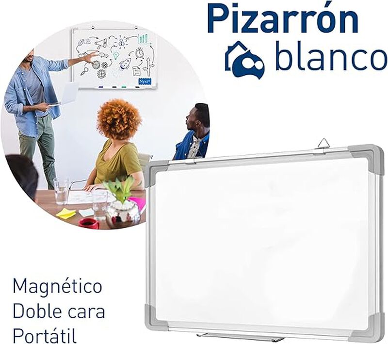 Pizarrón Magnetico 90x60cm Incluye Plumón y Bor... image number null