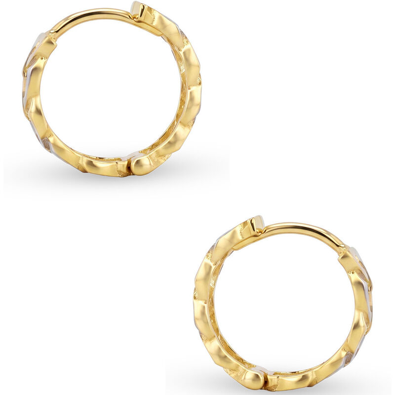 Arracadas De Oro Amarillo Platinado 10k 9 Mm | ... image number null