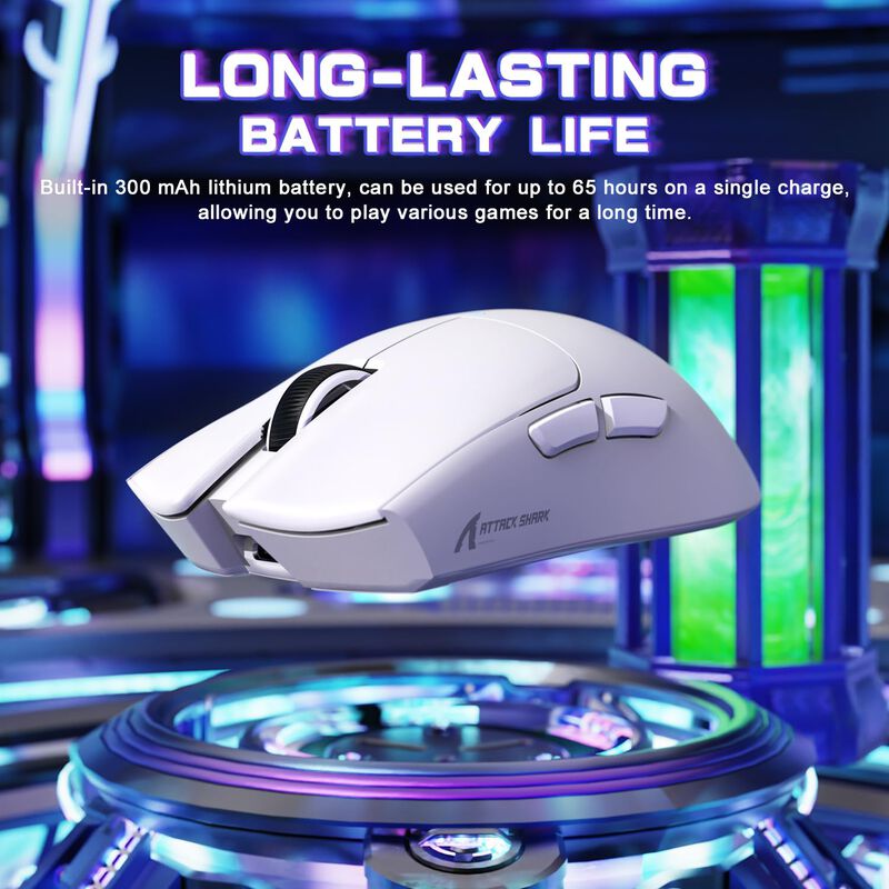 Rat&oacute;n Gamer Attack Shark X11SE Inal&aacute;mbrico 59g ... image number null