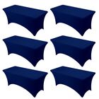 Manteles Dailyset pack de 6 azul marino rectangular 6 pies