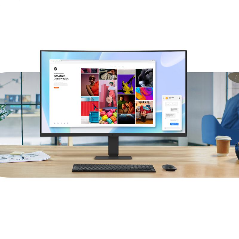 Monitor Curvo LG 27" FHD 100Hz HDMI/USB-C &ndash; Mod... image number null