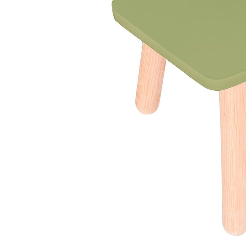 Banquito de Madera para Niños- Pentagono - Verd... image number null