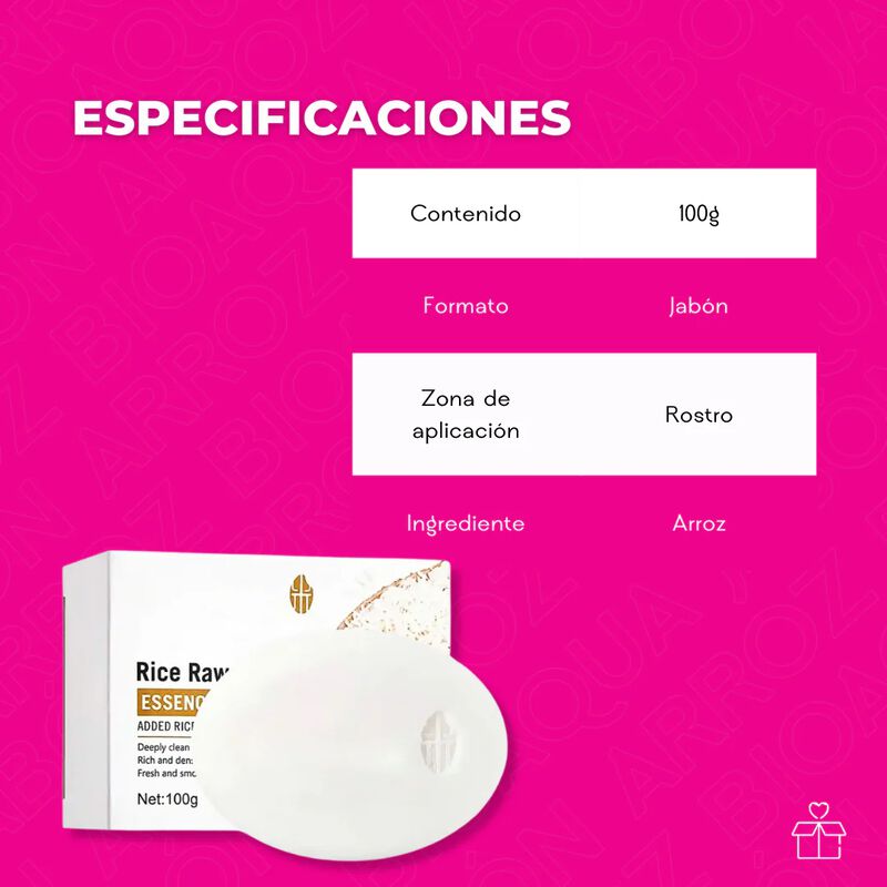 Jab&oacute;n De Arroz Bioaqua Aclara Elimina Manchas A... image number null