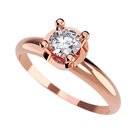 Anillo de Compromiso de 14K con Diamante de Laboratorio 0.50 CT F VS1 Talla 10.5 ORO ROSA 14K&ndash; / FJ793-50-14R-LG-105