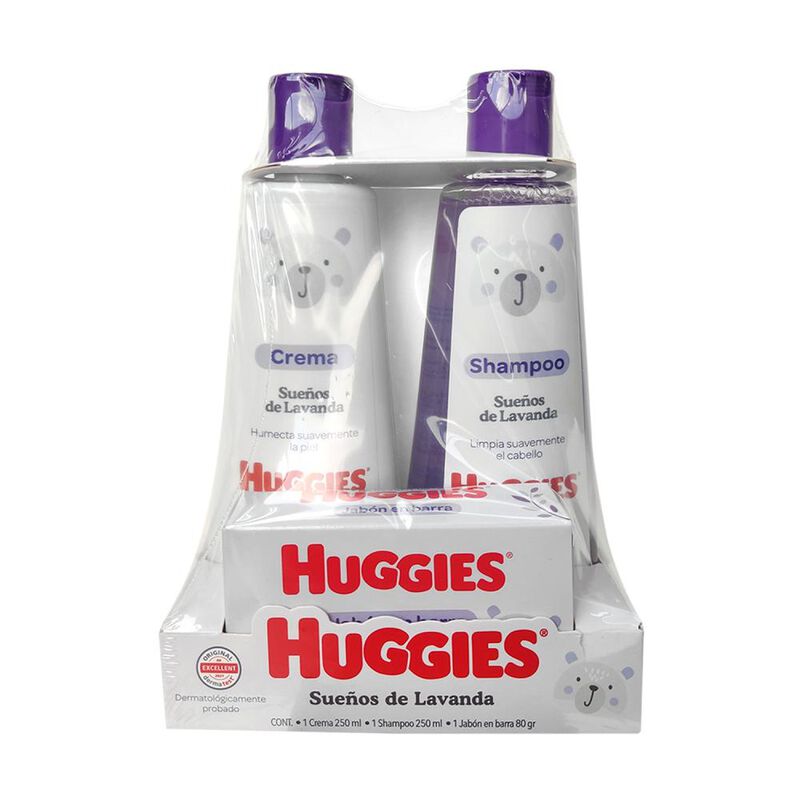 Crema, Shampoo Y Jabon Huggies Lavanda 1 Kit image number null