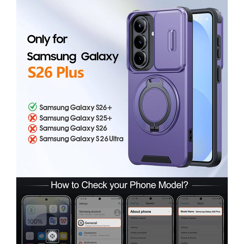 Funda Jame para Samsung Galaxy S26+ con Soporte... image number null
