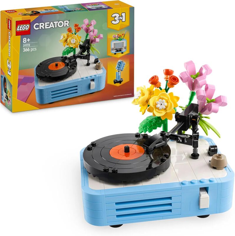 LEGO Creator 3 en 1 Tocadiscos con Flores Vinta... image number null