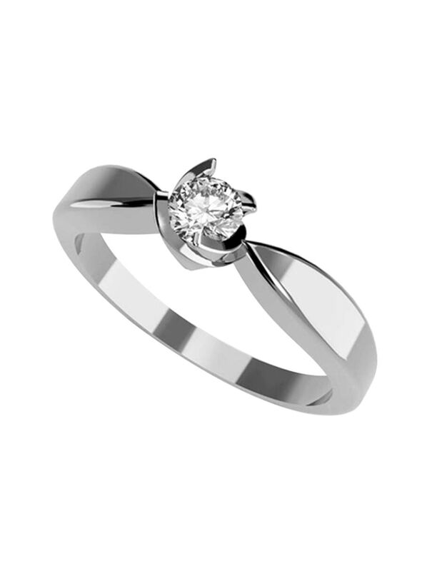 Anillo de Compromiso en Oro de 10K con Circonia... image number null