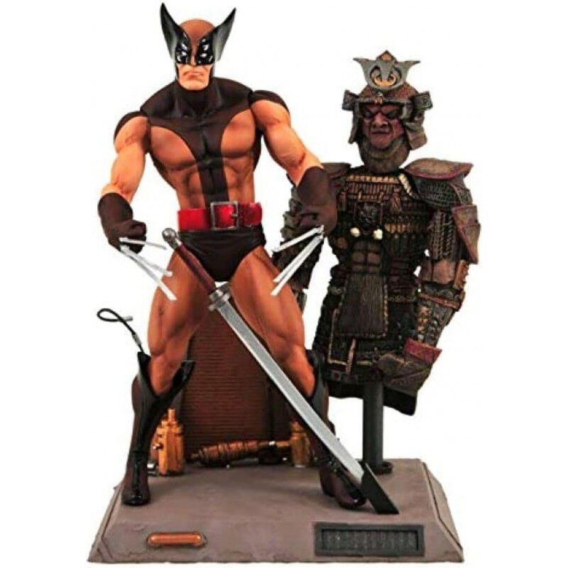 Figura Lobezno Traje Marr&oacute;n Samurai Diorama Bro... image number null