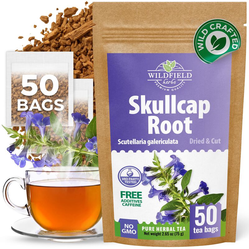 T&eacute; De Escutelaria Wildfield Herbs 50 Bolsas 75 ... image number null