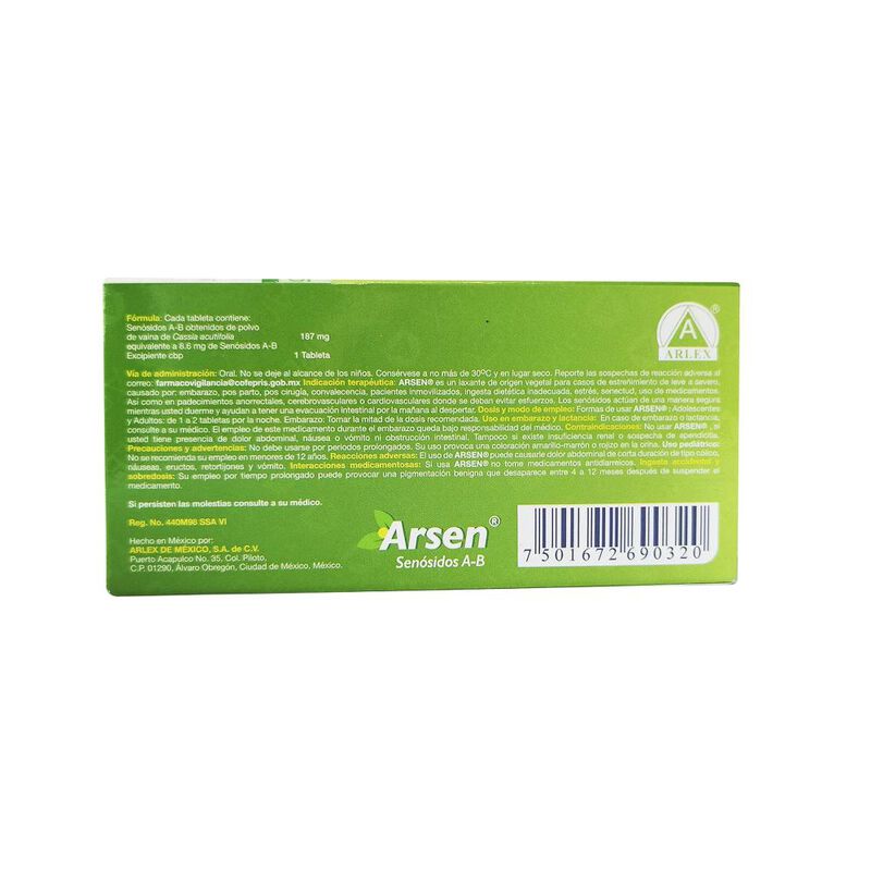 Senosidos Ab 8.6 Mg 20 Tableta(s) image number null