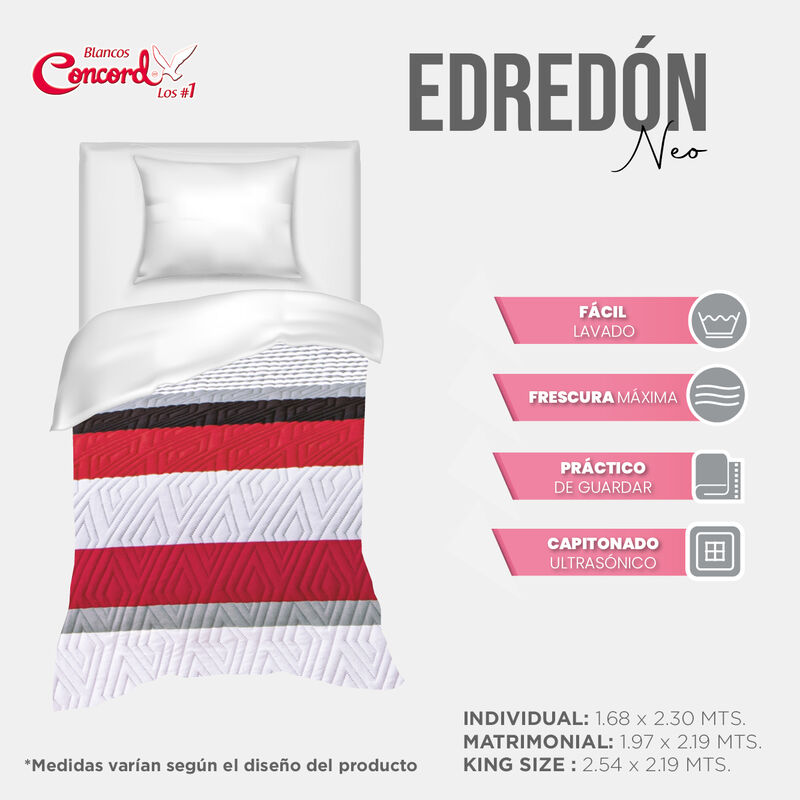 EDRED&Oacute;N NEO BRUSS BIES ROJO MAT/XL-QS image number null