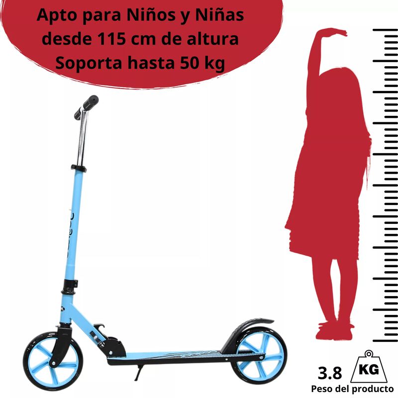 Scooter Para Ni&ntilde;os Altura Ajustable Ruedas De G... image number null