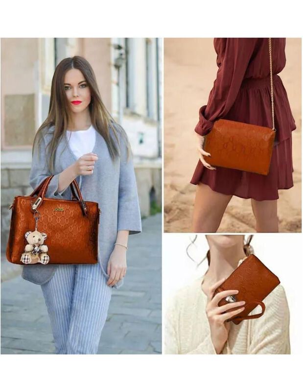 Set De Bolsas Pink Brule Para Mujer image number null