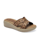 Cruz Shoes sandalia plataforma para mujer camel cod 140367-E