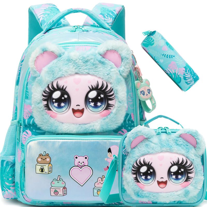 Mochila Meetbelify 41 cm Para Ni&ntilde;as &ndash; Set Con L... image number null