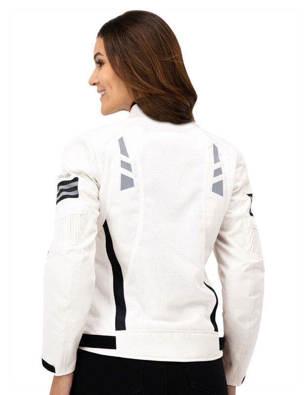 Chamarra Mujer Biker Con Protecci&oacute;n Espalda Y C... image number null