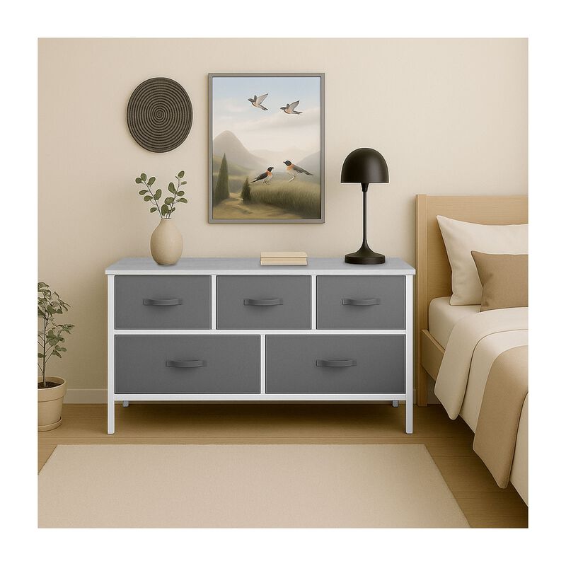 Mueble Organizador Comoda Metal 5 Cajoneras Tel... image number null