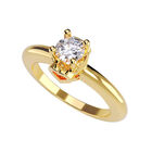 Anillo de Compromiso en Oro Amarillo 10K con Circonia -  Talla:6.5/ FJ791-10Y-CZ-65