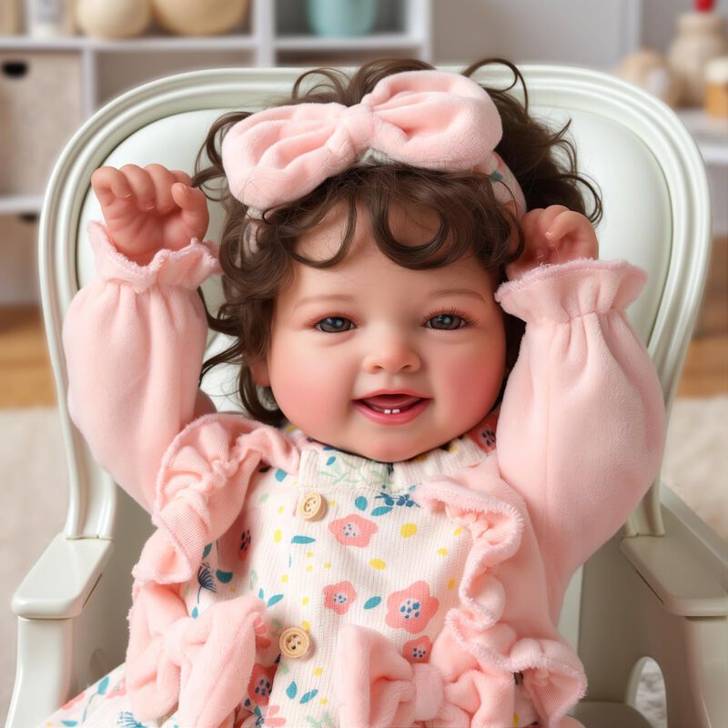 Mu&ntilde;eca Reborn Babeside Bailyn, 43 Cm, Con Pelo ... image number null