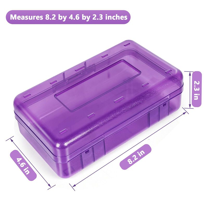 Estuche De L&aacute;pices Danrong 21x12x6 Cm Morado De... image number null