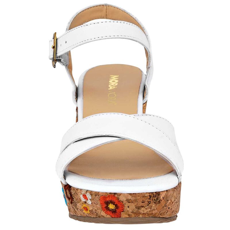 Mora Tierra Sandalia para mujer blanco image number null