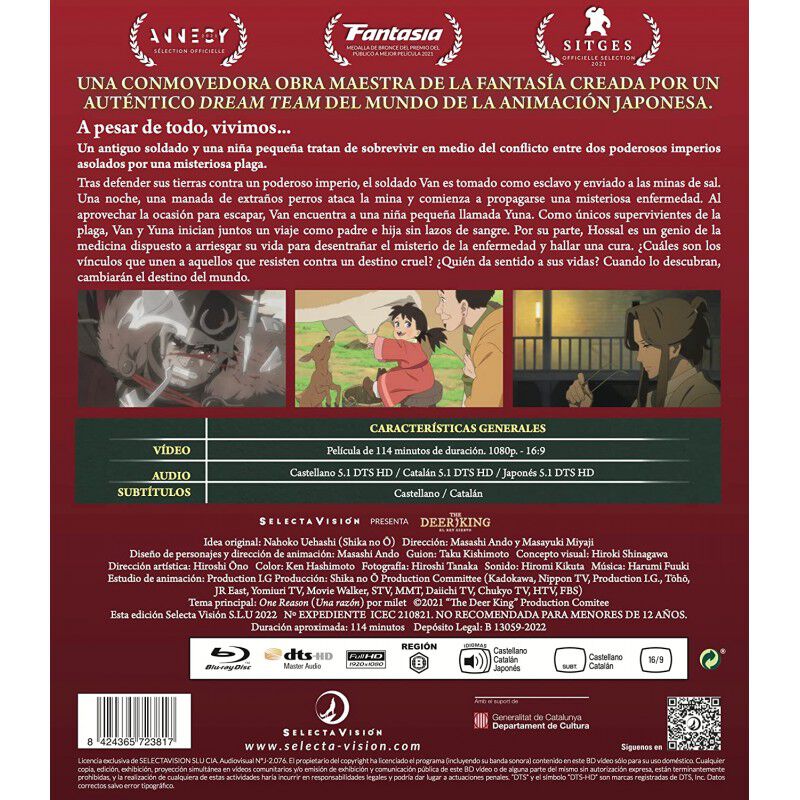 El Rey Ciervo. Pel&iacute;cula Bluray. [blu-ray] image number null