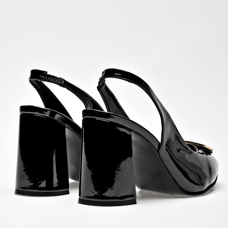 Moramora Zapatilla para mujer negro charol image number null