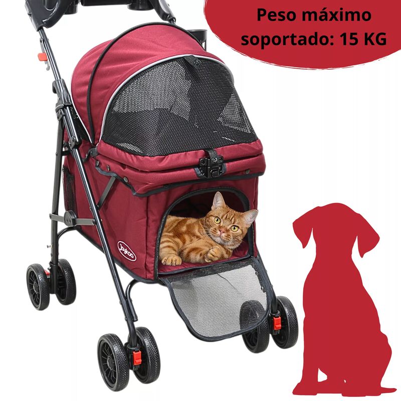 Carriola Para Mascotas Cochecito Para Perros Y ... image number null