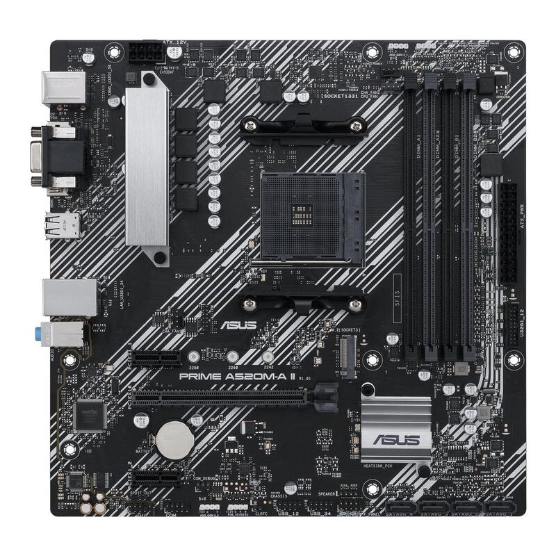 Tarjeta Madre Asus Micro Atx Prime A520m-a Ii C... image number null