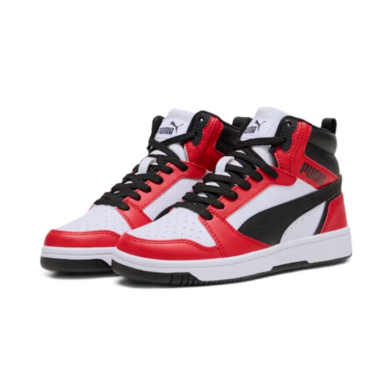 Tenis Jr Puma Rebound V6 Mid Rojo 39383103 image number null