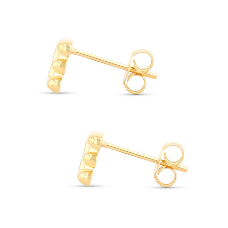 Aretes De Oro Amarillo De 10K (Letra E) image number null