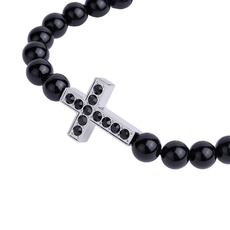 Pulsera Hombre Cruz Brazalete Protector Regalos... image number null